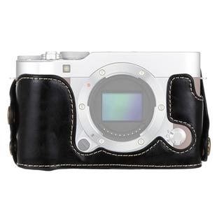 1/4 inch Thread PU Leather Camera Half Case Base for FUJIFILM X-A3 / X-A10(Black)