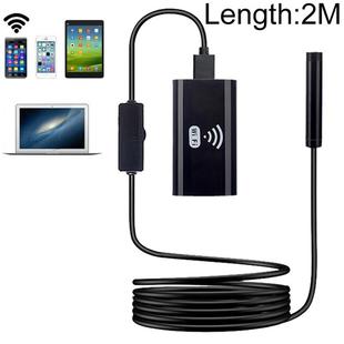 F99 HD Mobile Phone Endoscope, 8mm Waterproof Pipe Endoscope, Wifi Version, Flexible Cord, Length: 2m (Black)