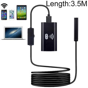 F99 HD Mobile Phone Endoscope, 8mm Waterproof Pipe Endoscope, Wifi Version, Flexible Cord, Length: 3.5m(Black)