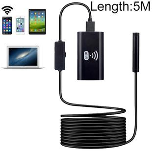 F99 HD Mobile Phone Endoscope, 8mm Waterproof Pipe Endoscope, Wifi Version, Hardwire, Length: 5m (Black)