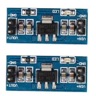 2 PCS 6.0V - 12V to 5V AMS1117 Power Supply Module for Arduino