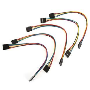 5 PCS 21cm LDTR-YJ010 5 Pin Jumper Cable Female to Female Dupont Wire for Arduino