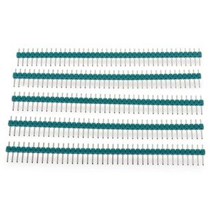 5 PCS 40-pin 2.54mm Breakaway Straight Male PCB Header(Green)