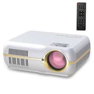 DH-A10B 5.8 inch LCD Screen 4200 Lumens 1280 x 800P HD Smart Projector with Remote Control, Support HDMIx2, USBx2, VGA, AV IN/RCA, RJ45(White)