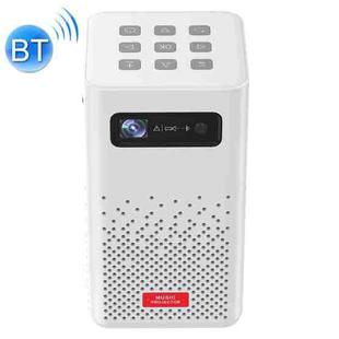 H300 854 x 480 100ANSI Lumens 2.4G / 5G Wifi + Bluetooth Smart Music Projector with Infrared Remote Control, Support Android 9.0 System(White)