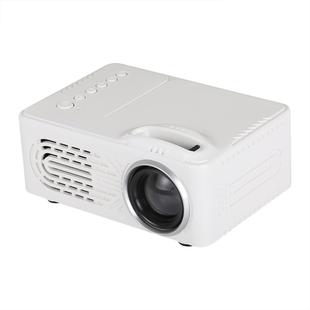 RD814 600 Lumens 320x240 Home Theater LED Projector with Remote Control, Support AV & USB & TF(White)
