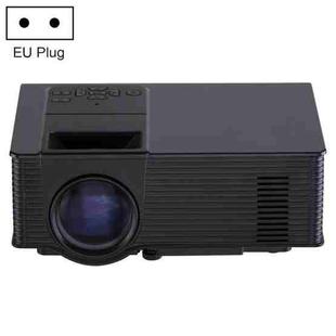 VS-314 Mini Projector 1500ANSI LM LED 800x480 WVGA Multimedia Video Projector, Support VGA / HDMI / USB / TF Card / AV /TV Interfaces, Projecting Distance: 1.2-5m(Black)