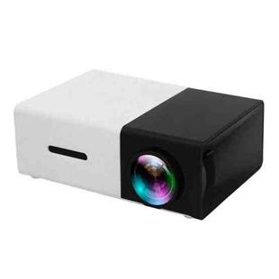 YG300 400LM Portable Mini Home Theater LED Projector with Remote Controller, Support HDMI, AV, SD, USB Interfaces, (Built-in 1300mAh Lithium battery)(Black)