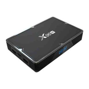 X96H 6K HD Smart TV BOX,Android 9.0,H603 Quad Core 64-bit ARM Cortex-A53,4GB+64GB, Support TF Card, HDMI, WIFI, AV, RJ45, USBx3(Black)