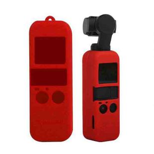 Non-slip Dust-proof Cover Silicone Sleeve for DJI OSMO Pocket(Red)