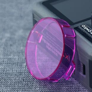 Snap-on Round Shape Color Lens Filter for DJI Osmo Action (Purple)
