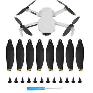 8 PCS/Set Sunnylife 4726F Low Noise Quick-release Wing Propellers for DJI Mini SE / Mini 2 / Mini 2 SE(Gold)