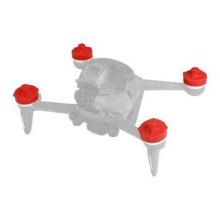 RCSTQ  4 in 1 Motor Cover Cap Motors Silicone Protector for DJI FPV (Red)
