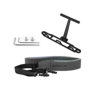 For DJI RC 2 / 1 Sunnylife ZJ764 Controller Handle Waist Support Tabletop Mount Neck Strap Hook Hanger Bracket (Black)