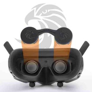 For DJI Goggles 2 / Goggles 3 Lens Cover Dust-proof VR Lens Silicone Case Soft Protector (Black)