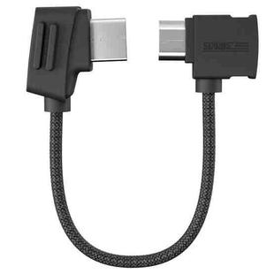 STARTRC 10cm Micro USB to Micro USB Converting Connector Data Cable for DJI Mavic Mini /  Air, Shark Remote Controller(Black)