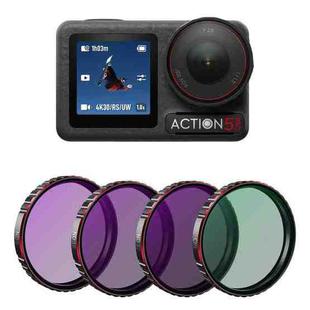 For DJI Osmo Action 5 Pro STARTRC 4 in 1 CPL ND8 ND16 ND32 Camera Lens Filter