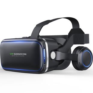 VR SHINECON G04E Virtual Reality 3D Video Glasses Suitable for 3.5 inch - 6.0 inch Smartphone with HiFi Headset (Black)