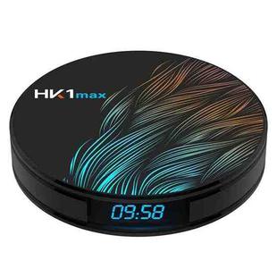 HK1max 4K UHD Smart TV Box with Remote Controller, Android 9.0 RK3318 Quad-Core 64bit Cortex-A53, 4GB+64GB, Support Dual Band WiFi & AV & HDMI & RJ45 & TF Card(Black)