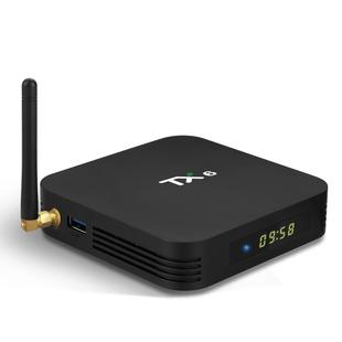 TX6 4K UHD Smart TV Box with Remote Controller, Android 7.1 Allwinner H6 Quad Core ARM Cortex-A53 1.5 GHz, 4GB+32GB, Support  Dual Band WiFi & HDMI & RJ45 & TF Card & SPDIF(Black)