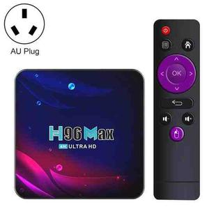 H96 Max V11 4K Smart TV BOX Android 11.0 Media Player with Remote Control, RK3318 Quad-Core 64bit Cortex-A53, RAM: 2GB, ROM: 16GB, Support Dual Band WiFi, Bluetooth, Ethernet, AU Plug