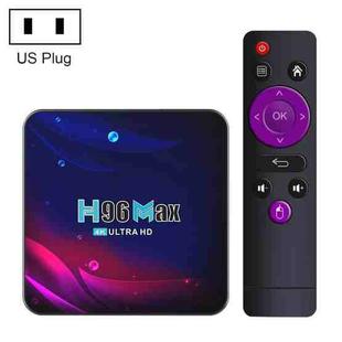 H96 Max V11 4K Smart TV BOX Android 11.0 Media Player with Remote Control, RK3318 Quad-Core 64bit Cortex-A53, RAM: 4GB, ROM: 32GB, Support Dual Band WiFi, Bluetooth, Ethernet, US Plug