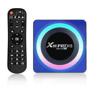 Acrylic X88 Pro 13 8K Ultra HD Android 13.0 Smart TV Box with Remote Control, RK3528 Quad-Core, 2GB+16GB(UK Plug)
