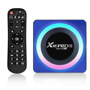 Acrylic X88 Pro 13 8K Ultra HD Android 13.0 Smart TV Box with Remote Control, RK3528 Quad-Core, 4G+32GB(UK Plug)