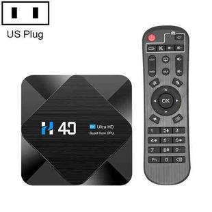 H40 4K Ultra HD Smart TV BOX Android 10.0 Media Player with Remote Control, Quad-core, RAM: 4GB, ROM: 32GB(US Plug)