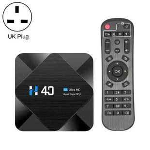 H40 4K Ultra HD Smart TV BOX Android 10.0 Media Player with Remote Control, Quad-core, RAM: 4GB, ROM: 64GB(UK Plug)
