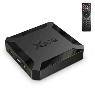 X96Q HD 4K Smart TV Box without Wall Mount, 4GB+64GB, Android 10.0, Allwinner H313 Quad Core ARM Cortex A53 , Support TF Card, HDMI, RJ45, AV, USB x 2 (UK Plug)