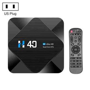 H40 6K HDR Smart TV BOX Android 10.0 Media Player with Remote Control, Quad Core Allwinner H616, RAM: 2GB, ROM: 16GB, 2.4GHz/5GHz WiFi, US Plug
