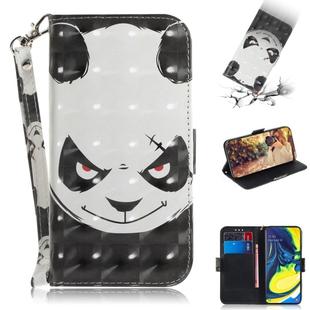 3D Painting Pattern Coloured Drawing Horizontal Flip Leather Case with Holder & Card Slots & Wallet for Galaxy A80 / A90(Angry Bear)