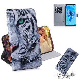 Painting Pattern Coloured Drawing Horizontal Flip Leather Case with Holder & Card Slots & Wallet for Huawei Honor 20(Tiger)