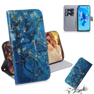 Painting Pattern Coloured Drawing Horizontal Flip Leather Case with Holder & Card Slots & Wallet for Huawei Honor 20 Pro(Apricot Flower)