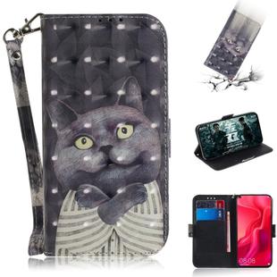 3D Painting Pattern Coloured Drawing Horizontal Flip Leather Case with Holder & Card Slots & Wallet For Huawei nova 4(Hug Cat)
