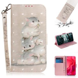 3D Painting Pattern Coloured Drawing Horizontal Flip Leather Case with Holder & Card Slots & Wallet For Huawei nova 4(Three Squirrels)