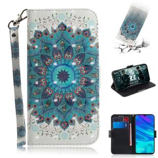 3D Painting Pattern Coloured Drawing Horizontal Flip Leather Case with Holder & Card Slots & Wallet For Huawei P Smart (2019) / Honor 10 Lite(Paecock)