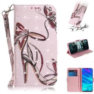 3D Painting Pattern Coloured Drawing Horizontal Flip Leather Case with Holder & Card Slots & Wallet For Huawei P Smart (2019) / Honor 10 Lite(Butterfly High Heels)