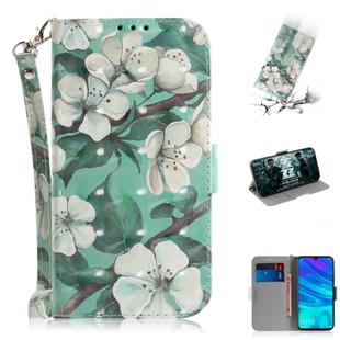 3D Painting Pattern Coloured Drawing Horizontal Flip Leather Case with Holder & Card Slots & Wallet For Huawei P Smart (2019) / Honor 10 Lite(Watercolor Flower)