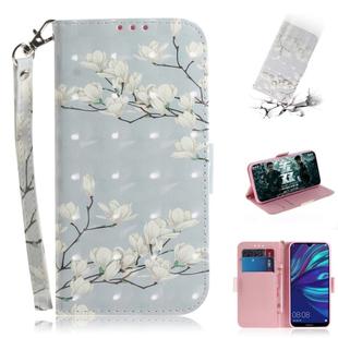 3D Painting Pattern Coloured Drawing Horizontal Flip Leather Case with Holder & Card Slots & Wallet For Huawei Y7 Prime (2019) with Fingerprint / Y7 Pro (2019) / Enjoy 9(Mognolia)