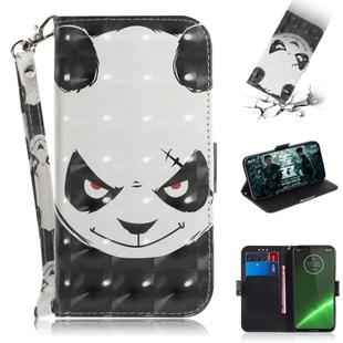 3D Painting Pattern Coloured Drawing Horizontal Flip Leather Case with Holder & Card Slots & Wallet For Motorola Moto G7 / Moto G7 Plus(Angry Bear)