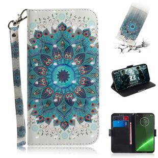 3D Painting Pattern Coloured Drawing Horizontal Flip Leather Case with Holder & Card Slots & Wallet For Motorola Moto G7 / Moto G7 Plus(Paecock)