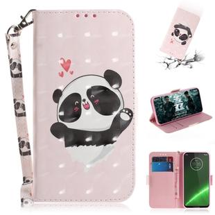 3D Painting Pattern Coloured Drawing Horizontal Flip Leather Case with Holder & Card Slots & Wallet For Motorola Moto G7 / Moto G7 Plus(Love Bear)