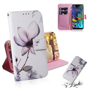 Painting Pattern Coloured Drawing Horizontal Flip Leather Case with Holder & Card Slots & Wallet for LG K50(Magnolia)