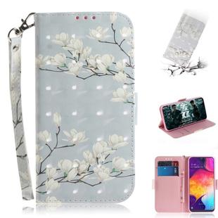 3D Painting Pattern Coloured Drawing Horizontal Flip Leather Case with Holder & Card Slots & Wallet For Galaxy A50(Mognolia)