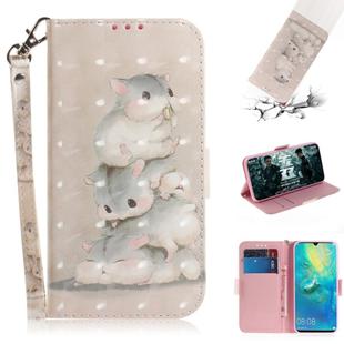 3D Painting Pattern Coloured Drawing Horizontal Flip Leather Case with Holder & Card Slots & Wallet For Galaxy M10(Three Squirrels)