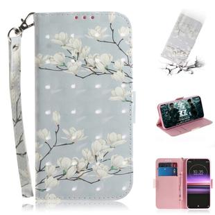 3D Painting Pattern Coloured Drawing Horizontal Flip Leather Case with Holder & Card Slots & Wallet For Sony Xperia 1 / Xperia XZ4(Mognolia)