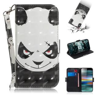 3D Painting Pattern Coloured Drawing Horizontal Flip Leather Case with Holder & Card Slots & Wallet For Sony Xperia 10(Angry Bear)
