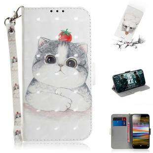 3D Painting Pattern Coloured Drawing Horizontal Flip Leather Case with Holder & Card Slots & Wallet For Sony Xperia L3(Cute Cat)